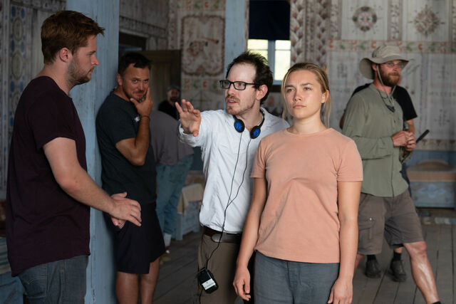 Jack Reynor, Ari Aster and Florence Pugh. — Photographer… Merie Weismiller Wallace