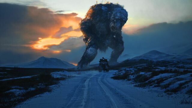 An image from André Øvredal’s Troll Hunter.
