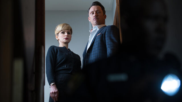 Kyra Sedgwick and Jeffrey Donovan in Villains.