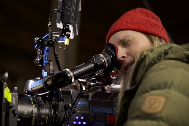 Mona Fastvold on the set of The World to Come. — Photographer… Toni Salabasev