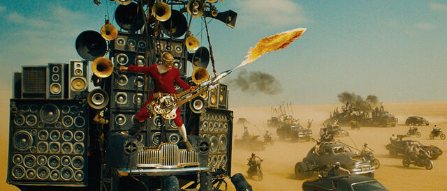 The Coma-Doof Warrior in Mad Max: Fury Road (2015).