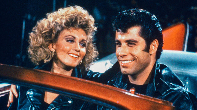 Olivia Newton-John and John Travolta in Grease (1978).