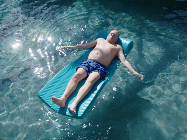 A resident of The Villages floats the days away in Lance Oppenheim’s Some Kind of Heaven.