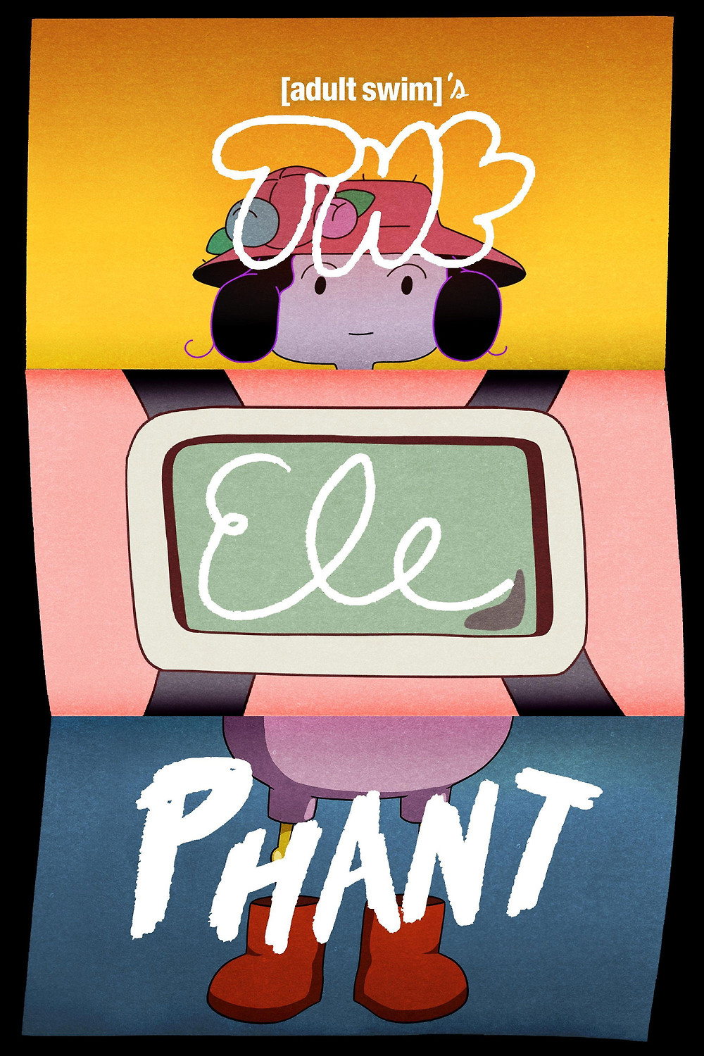 The poster for the Adult Swim special, The Elephant