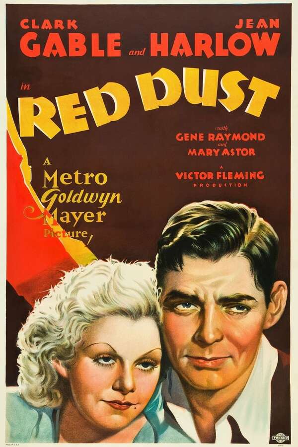 Poster for Red Dust, 1932 - ★★