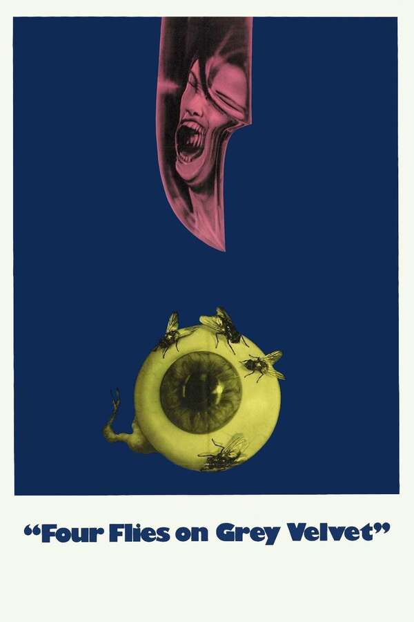 Movie poster for “Four Flies on Grey Velvet”.