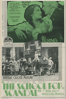 The School for Scandal (1930) directed by Maurice Elvey • Film + ...