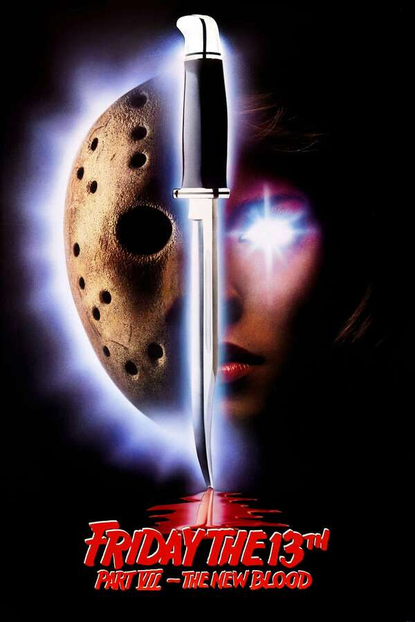 Movie poster for “Friday the 13th Part VII: The New Blood”.