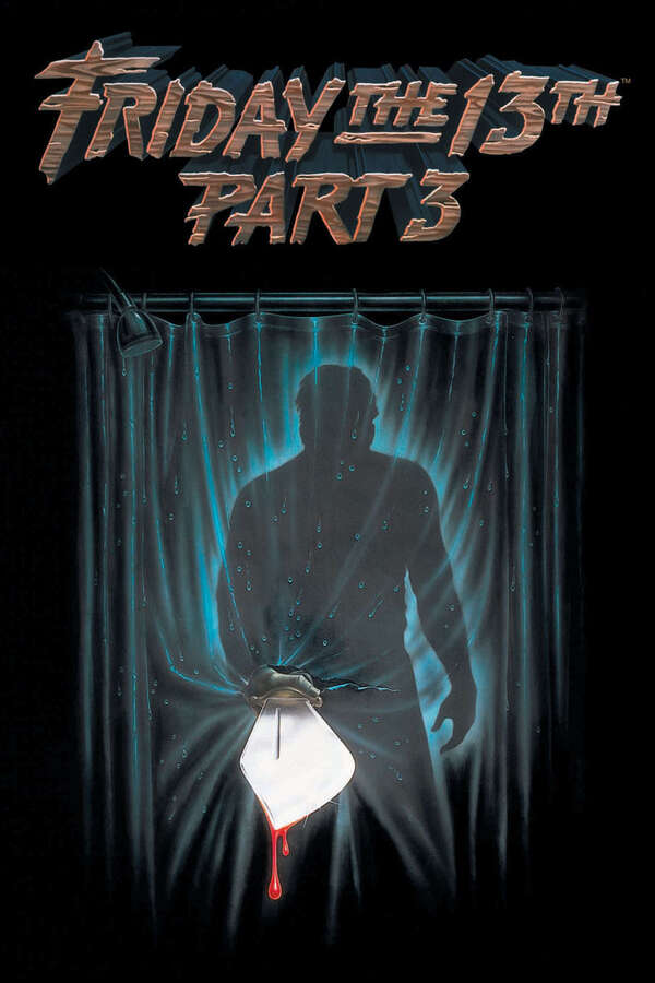Movie poster for “Friday the 13th Part III”.