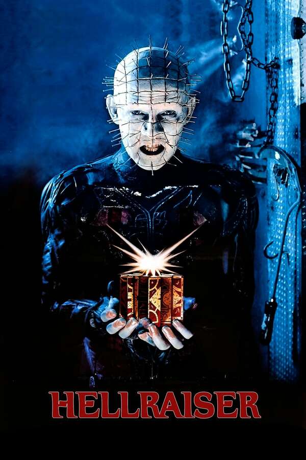 Movie poster for “Hellraiser”.