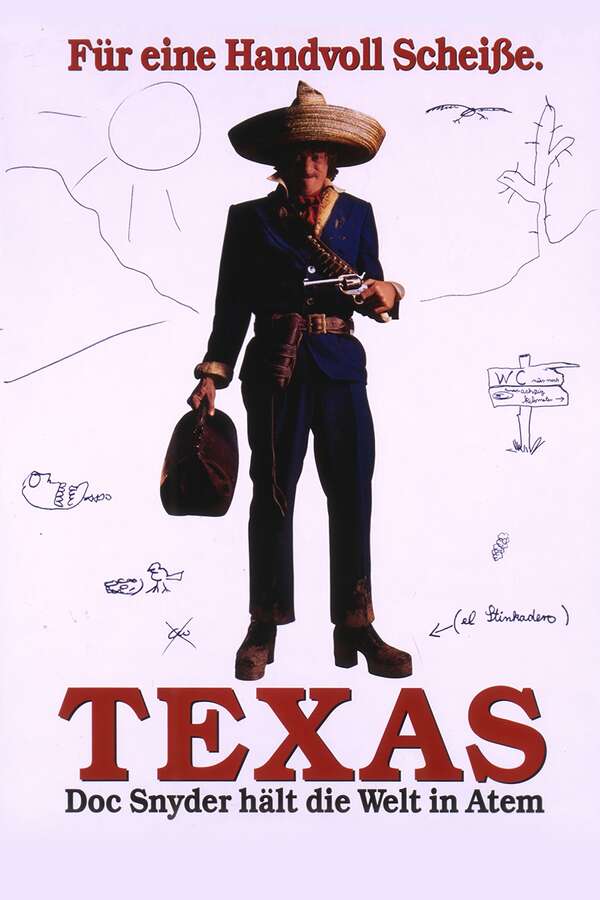 Movie poster for “Texas - Doc Snyder hält die Welt in Atem”.