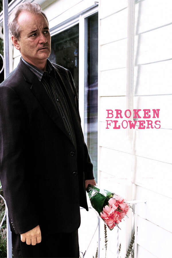 Movie poster for βBroken Flowersβ.