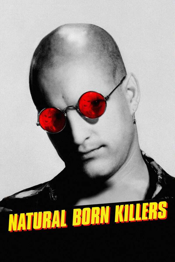 Movie poster for “Natural Born Killers”.