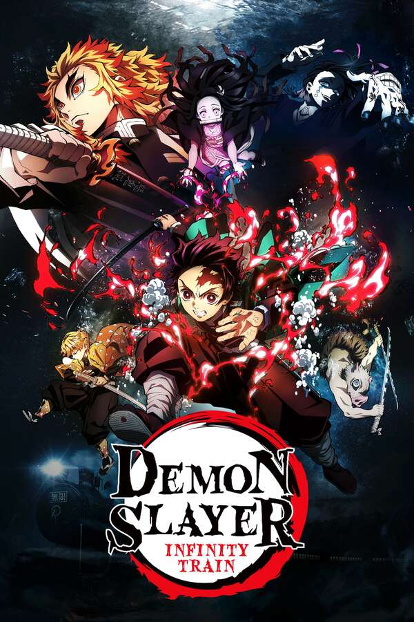Movie poster for Demon Slayer -Kimetsu no Yaiba- The Movie: Mugen Train
