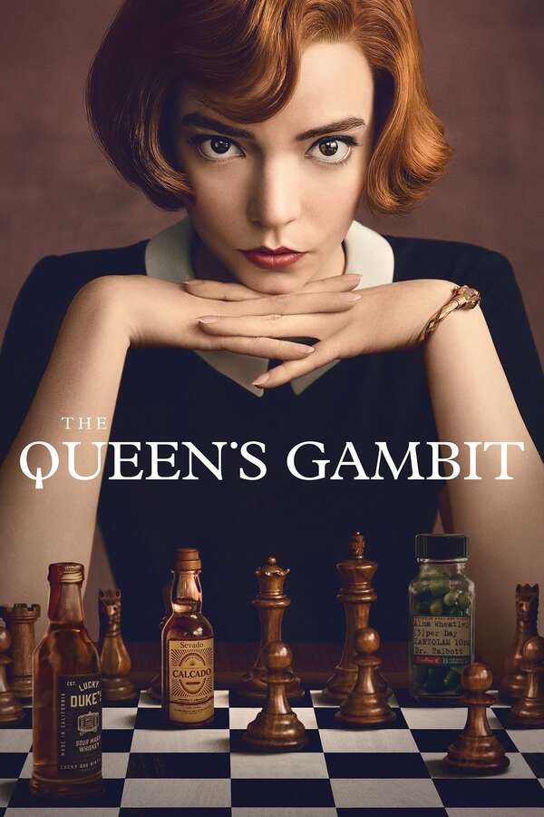 Movie poster for “The Queen's Gambit”.