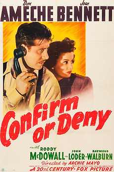 ‎Confirm or Deny (1941) directed by Archie Mayo • Reviews, film + cast ...