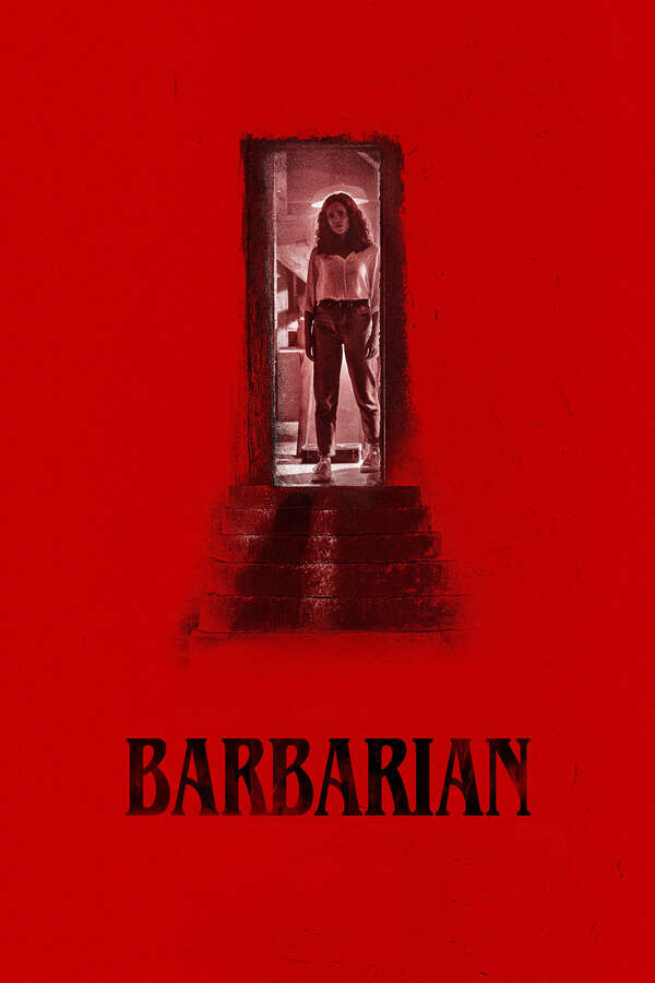 Movie poster for “Barbarian”.