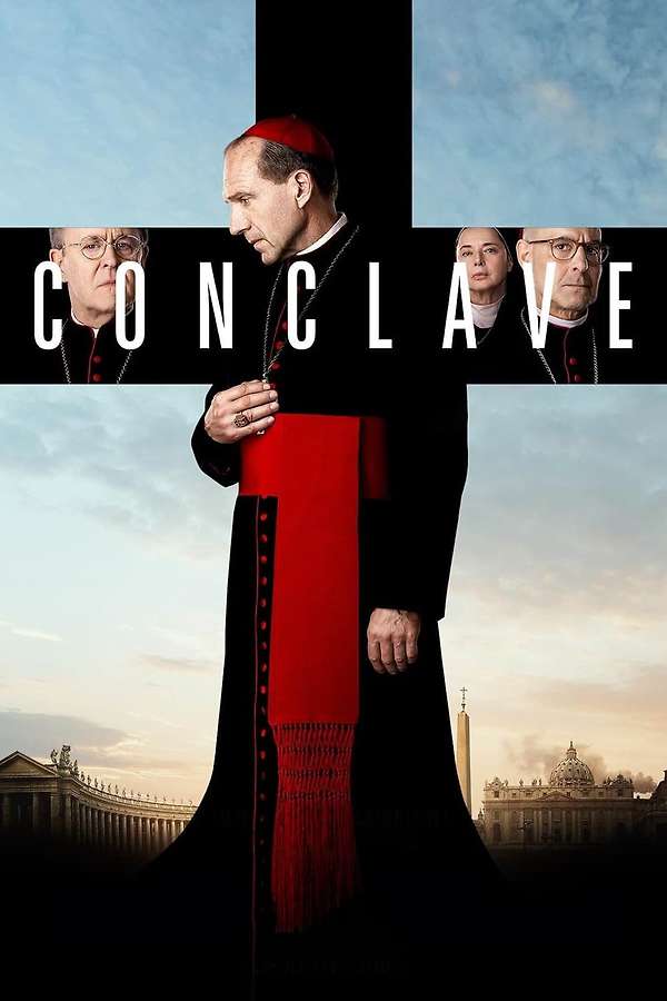 Movie poster for “Conclave”.