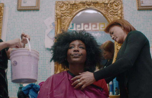 A scene from “Bad Hair,” Diallo’s episode-three segment of HBO’s Random Acts of Flyness.