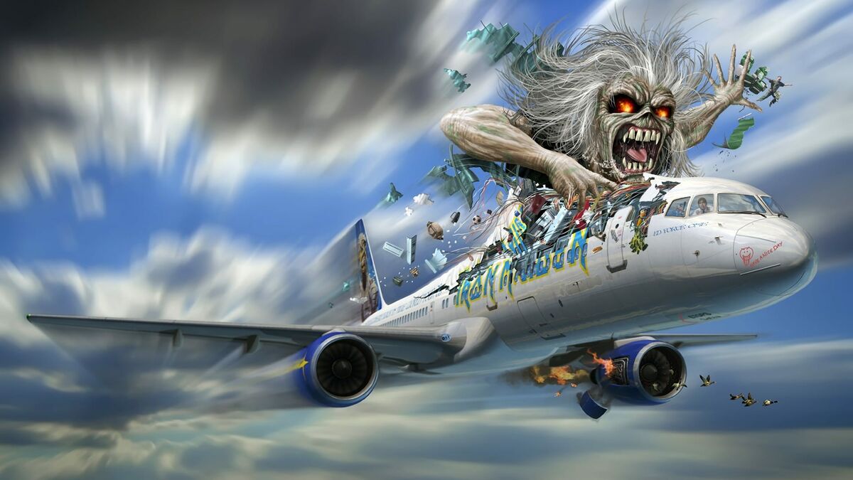 Iron Maiden Flight 666 Fridge Magnet - 3x3 Inch Licensed Band Merchandise