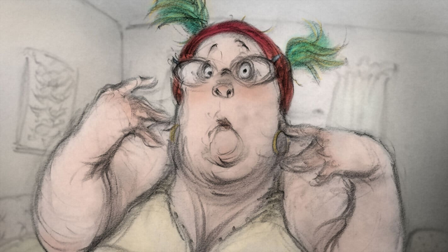 Joanna Quinn’s 2022 Academy Award-nominated animated short, Affairs of the Art (2021).