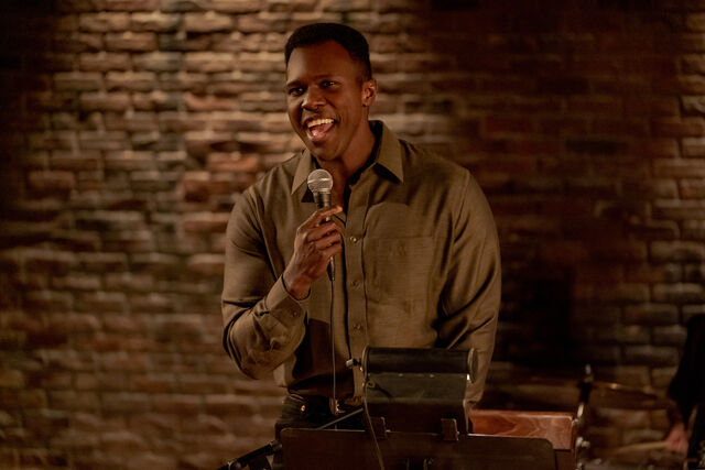 Josh Henry takes the mic as Roger in tick, tick…BOOM! — Photographer… Macall Polay