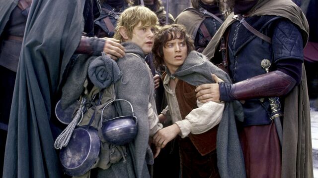 Sean Astin and Elijah Wood in Peter Jackson’s The Lord of the Rings: The Two Towers (2002).