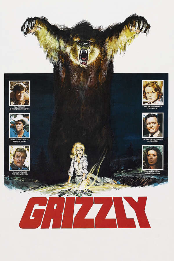 Movie poster for “Grizzly”.