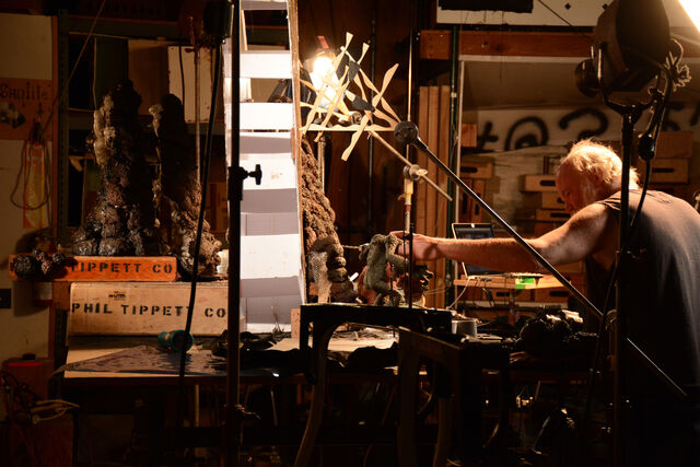 Tippett hard at work on his 30-year passion project, Mad God.