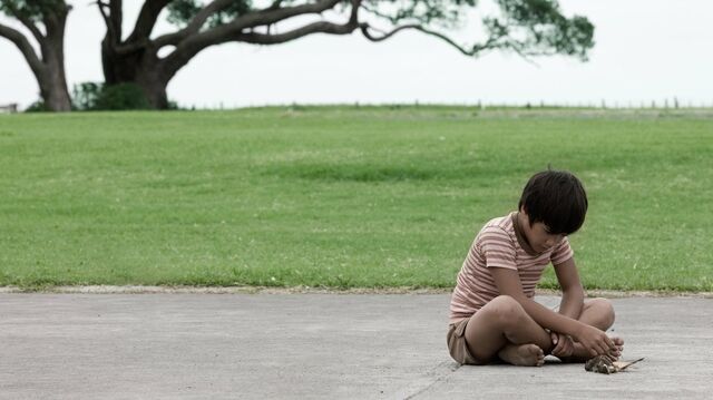 Te Aho Eketone-Whitu as Rocky in Taika Waititi’s Boy.