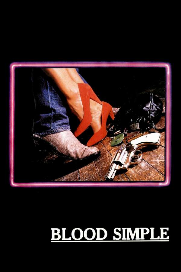 Movie poster for “Blood Simple”.