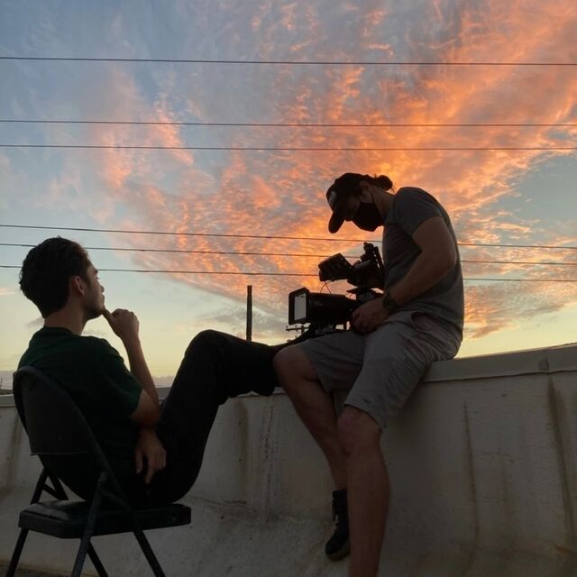 Cinematographer Chapin Hall focuses his lens on Naz. 