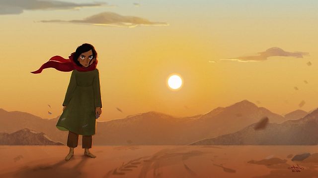 A scene from Best Animated Feature Oscar nominee The Breadwinner (2017).