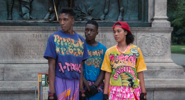 Rainbow with her dance group partners Pepper (Keyonn Sheppard) and Sea Breeze (Roger Pickering).