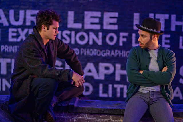 Andrew Garfield and Robin De Jesús, roommates and friends in tick, tick…BOOM! — Photographer… Macall Polay