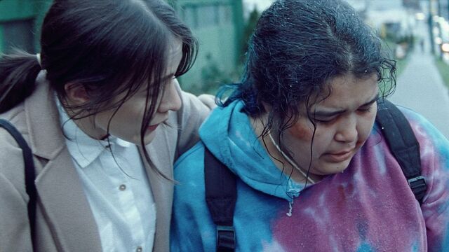 Elle-Máijá Tailfeathers and Violet Nelson in The Body Remembers When the World Broke Open.