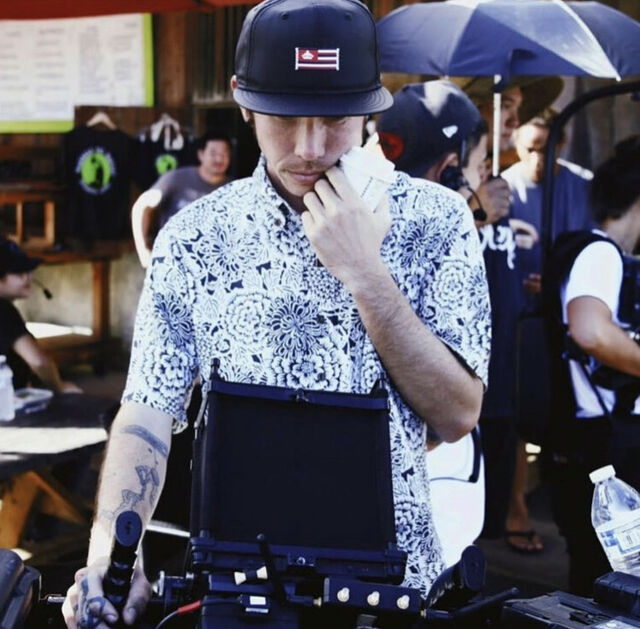 Co-writer and director Alika Maikau Tengan on the set of Every Day in Kaimukī.