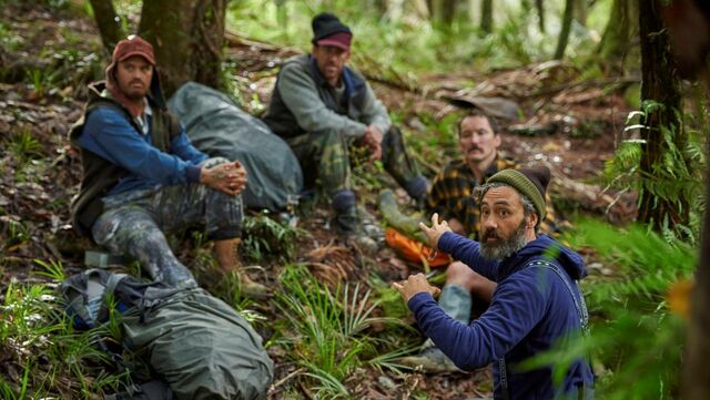 Taika hunts for the best camera angle.