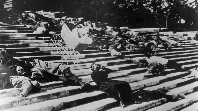 The famous ‘Odessa Steps’ sequence from Battleship Potemkin (1925).