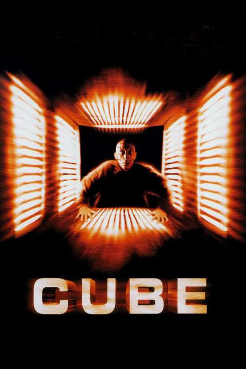 Movie poster for “Cube”.