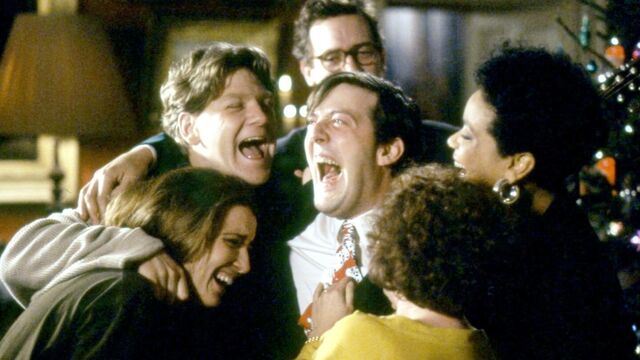 Kenneth Branagh directs himself and “classic thespy” pals in Peter’s Friends (1992).
