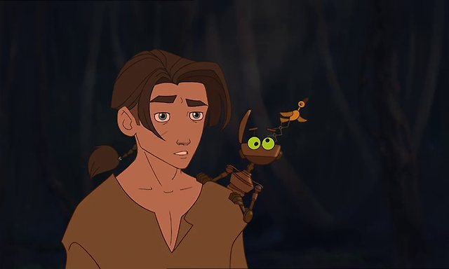 Jim with B.E.N. (voiced by Martin Short).