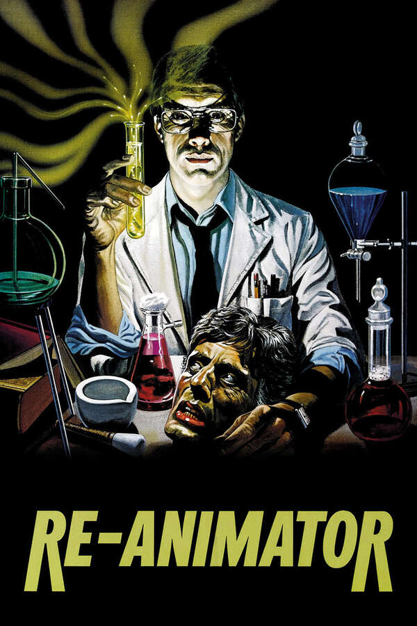 Movie poster for βRe-Animatorβ.