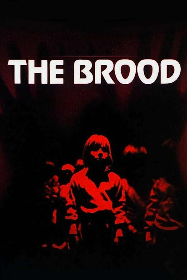 Movie poster for “The Brood”.