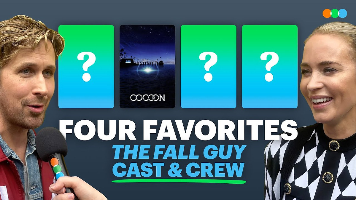 ‎Four Favorites with team Fall Guy Ryan Gosling, Emily Blunt, Winston