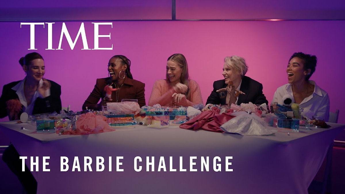 ‎Watch Margot Robbie and the 'Barbie' Cast Dress Barbies , a story by